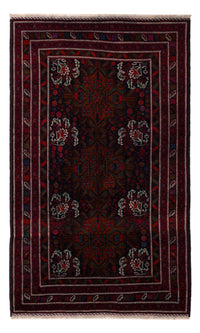 Alfombra Belutsch - 202 x 119 cm - rojo oscuro