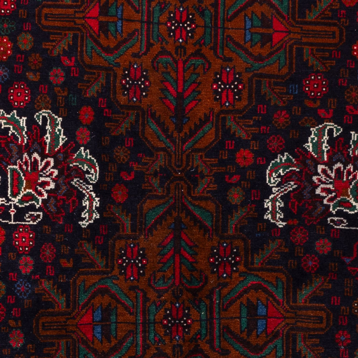 Alfombra Belutsch - 202 x 119 cm - rojo oscuro