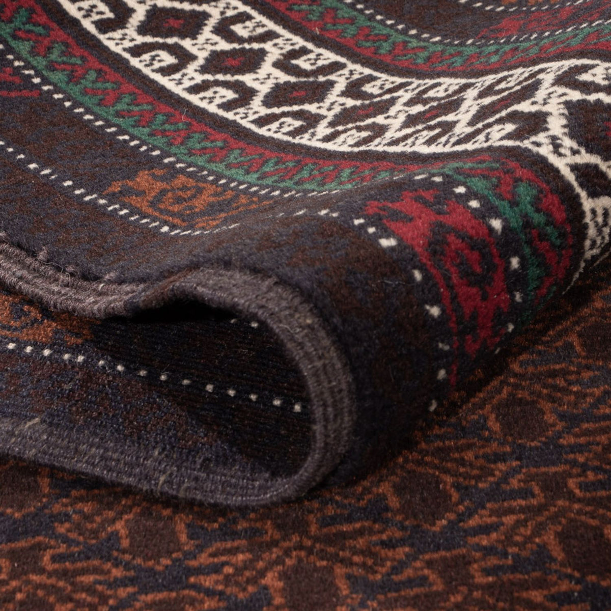 Alfombra Belutsch - 185 x 119 cm - rojo oscuro