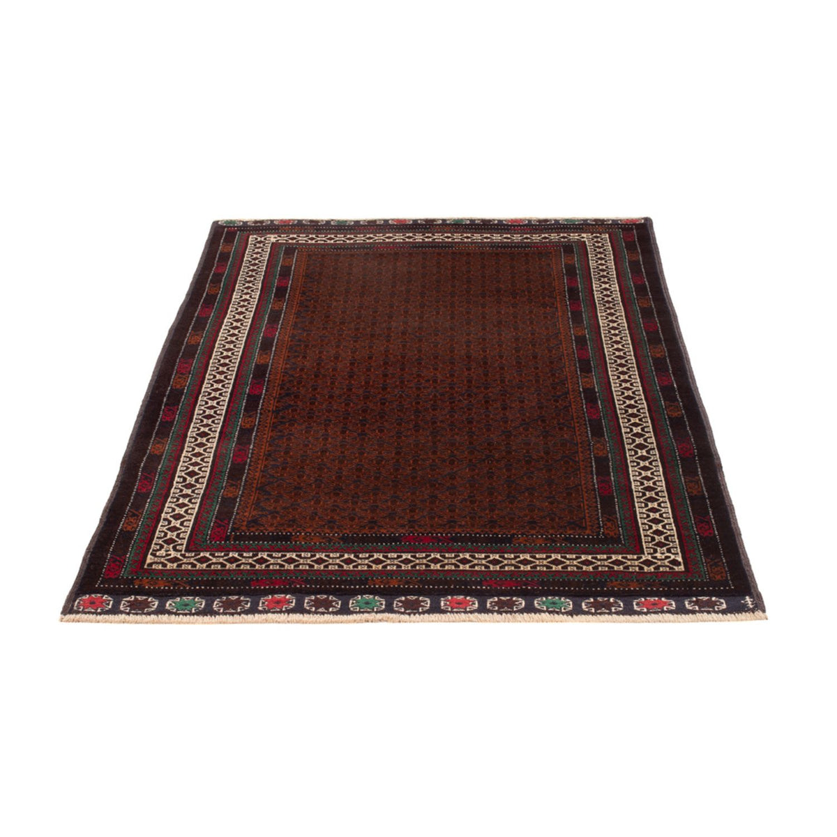 Alfombra Belutsch - 185 x 119 cm - rojo oscuro