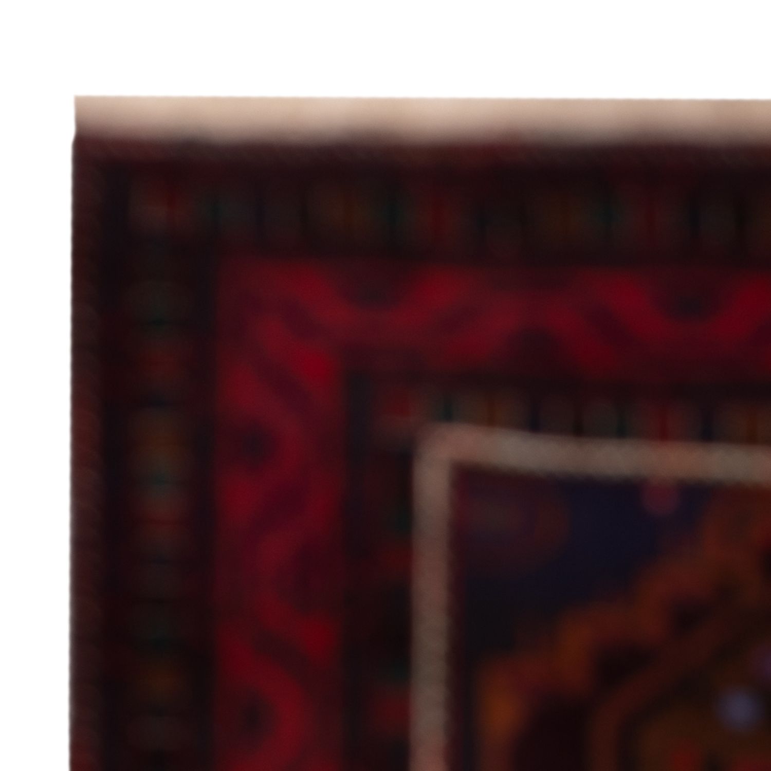 Alfombra de pasillo Alfombra Belutsch - 227 x 129 cm - rojo oscuro