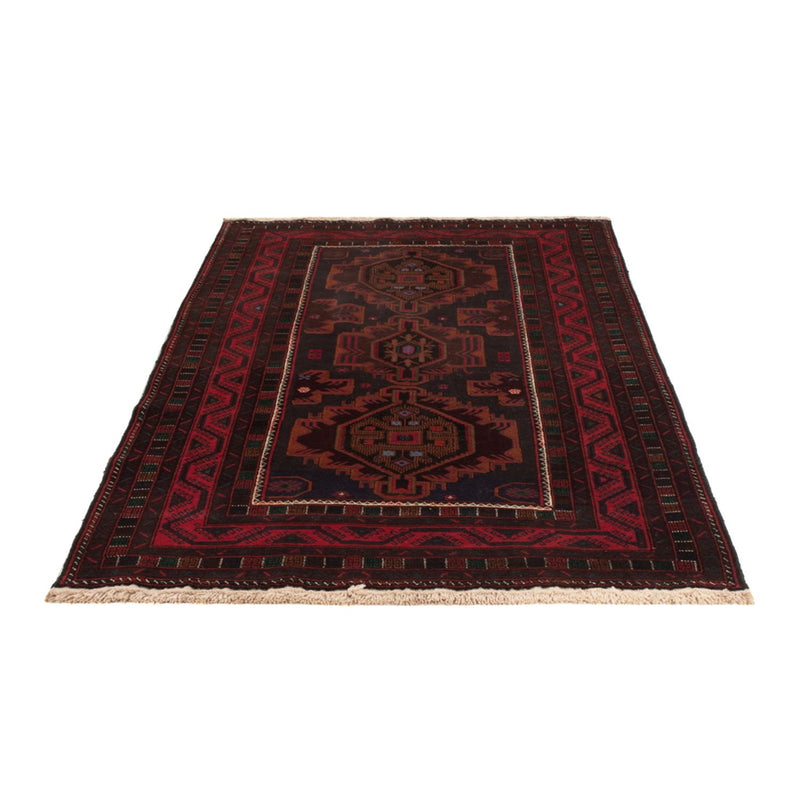 Alfombra de pasillo Alfombra Belutsch - 227 x 129 cm - rojo oscuro