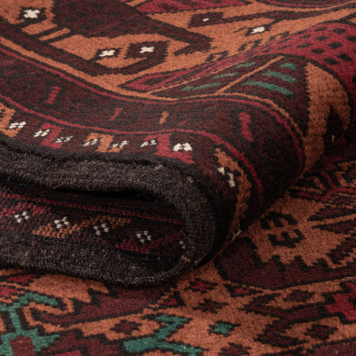 Alfombra Belutsch - 190 x 126 cm - rojo oscuro