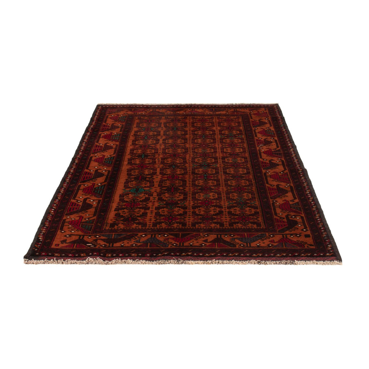 Alfombra Belutsch - 190 x 126 cm - rojo oscuro