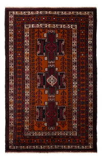 Alfombra Belutsch - 198 x 123 cm - rojo oscuro