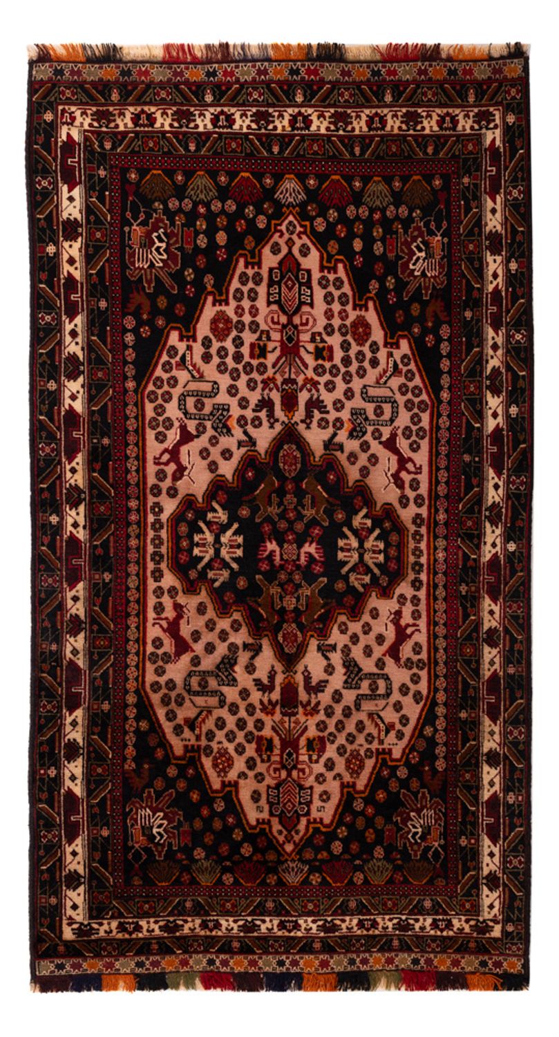 Alfombra de pasillo Alfombra Belutsch - 193 x 110 cm - rojo claro
