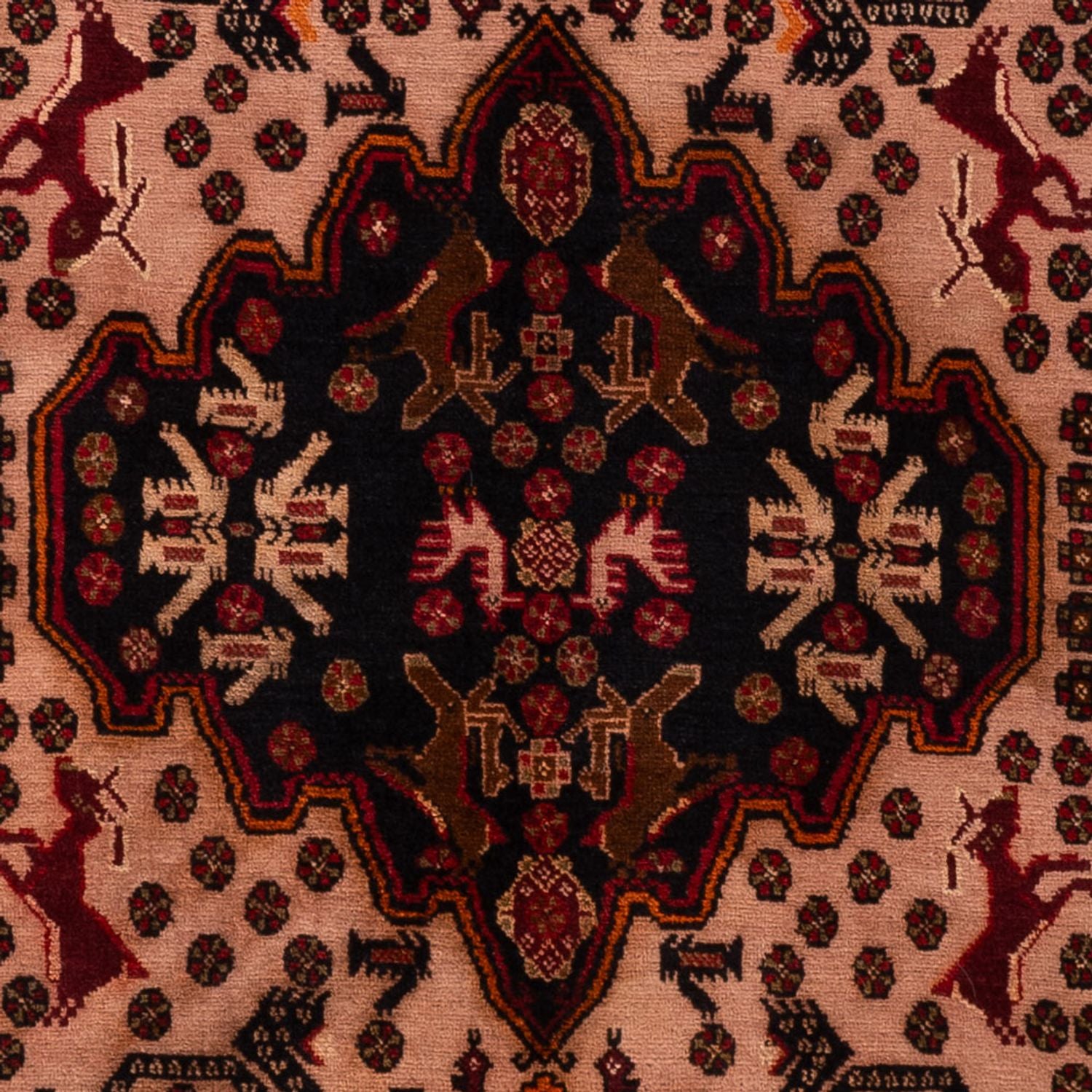 Alfombra de pasillo Alfombra Belutsch - 193 x 110 cm - rojo claro