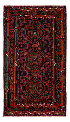 Alfombra Belutsch - 206 x 117 cm - rojo oscuro