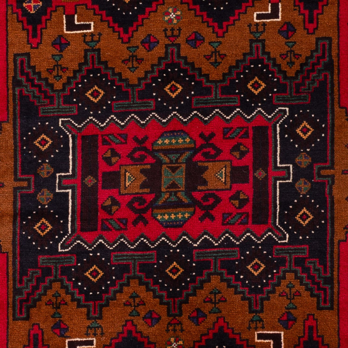 Alfombra Belutsch - 195 x 117 cm - rojo oscuro