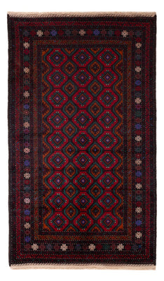 Alfombra Belutsch - 203 x 120 cm - rojo oscuro