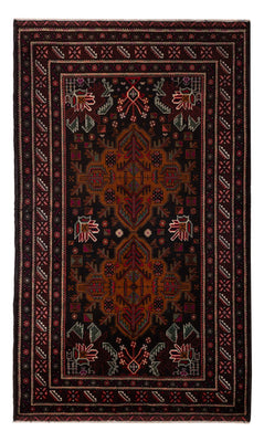 Alfombra de pasillo Alfombra Belutsch - 201 x 114 cm - rojo oscuro