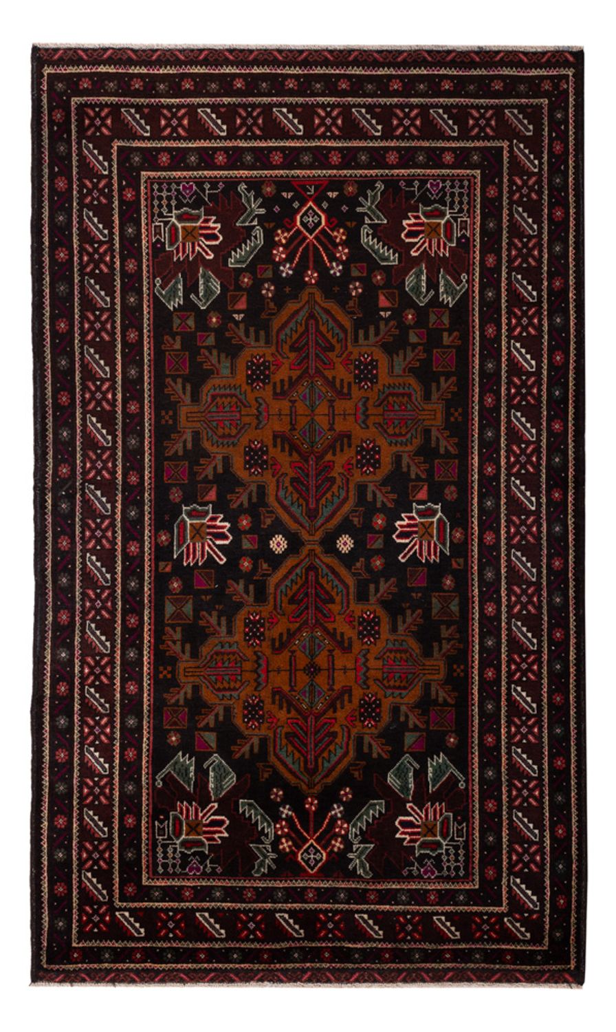 Alfombra de pasillo Alfombra Belutsch - 201 x 114 cm - rojo oscuro
