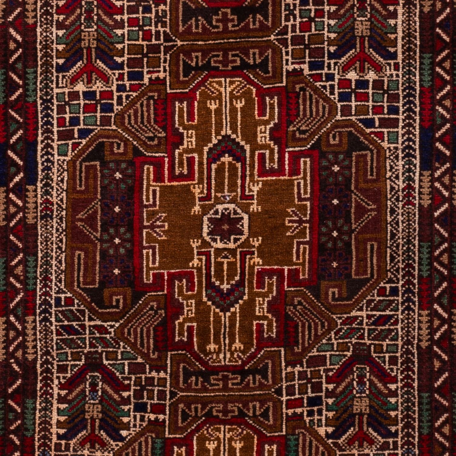 Alfombra de pasillo Alfombra Belutsch - 204 x 110 cm - beige oscuro