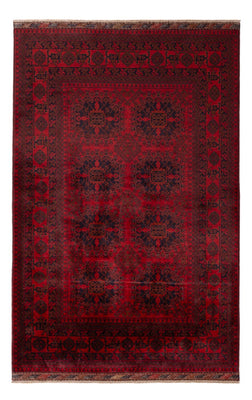 Alfombra afgana - Kunduz - 197 x 127 cm - rojo