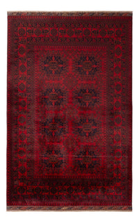 Alfombra afgana - Kunduz - 197 x 127 cm - rojo
