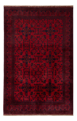 Alfombra afgana - Kunduz - 200 x 125 cm - rojo