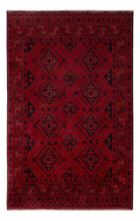 Alfombra afgana - Kunduz - 196 x 124 cm - rojo