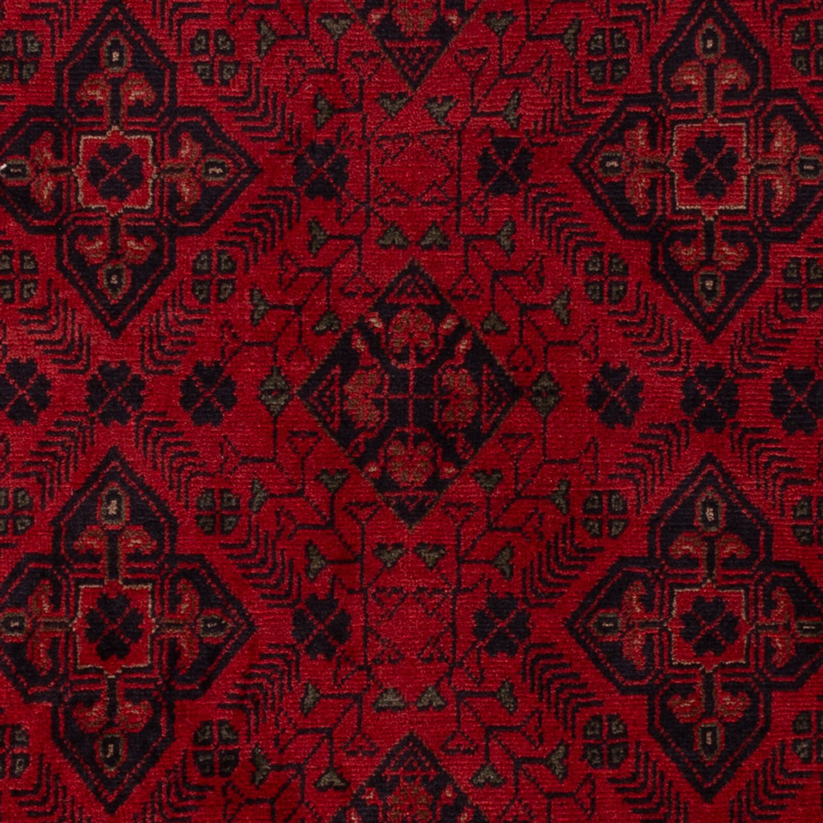 Alfombra afgana - Kunduz - 196 x 124 cm - rojo