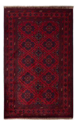 Alfombra afgana - Kunduz - 200 x 122 cm - rojo