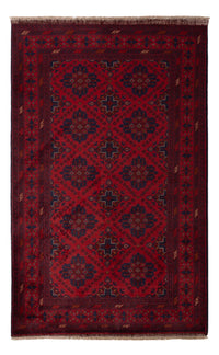Alfombra afgana - Kunduz - 200 x 122 cm - rojo