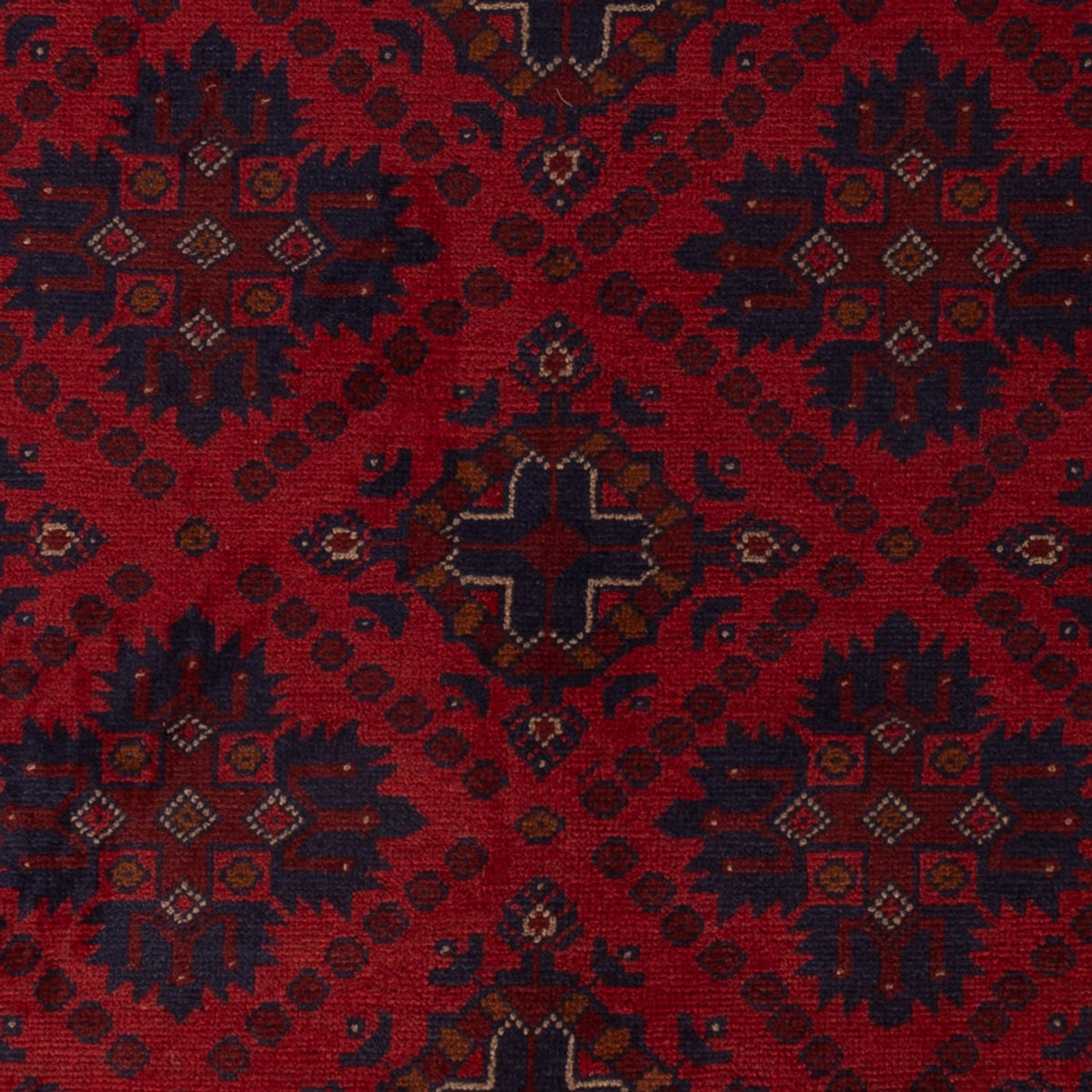 Alfombra afgana - Kunduz - 200 x 122 cm - rojo
