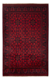 Alfombra afgana - Kunduz - 203 x 128 cm - rojo