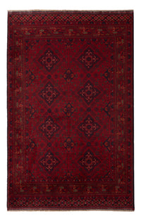 Alfombra afgana - Kunduz - 194 x 121 cm - rojo
