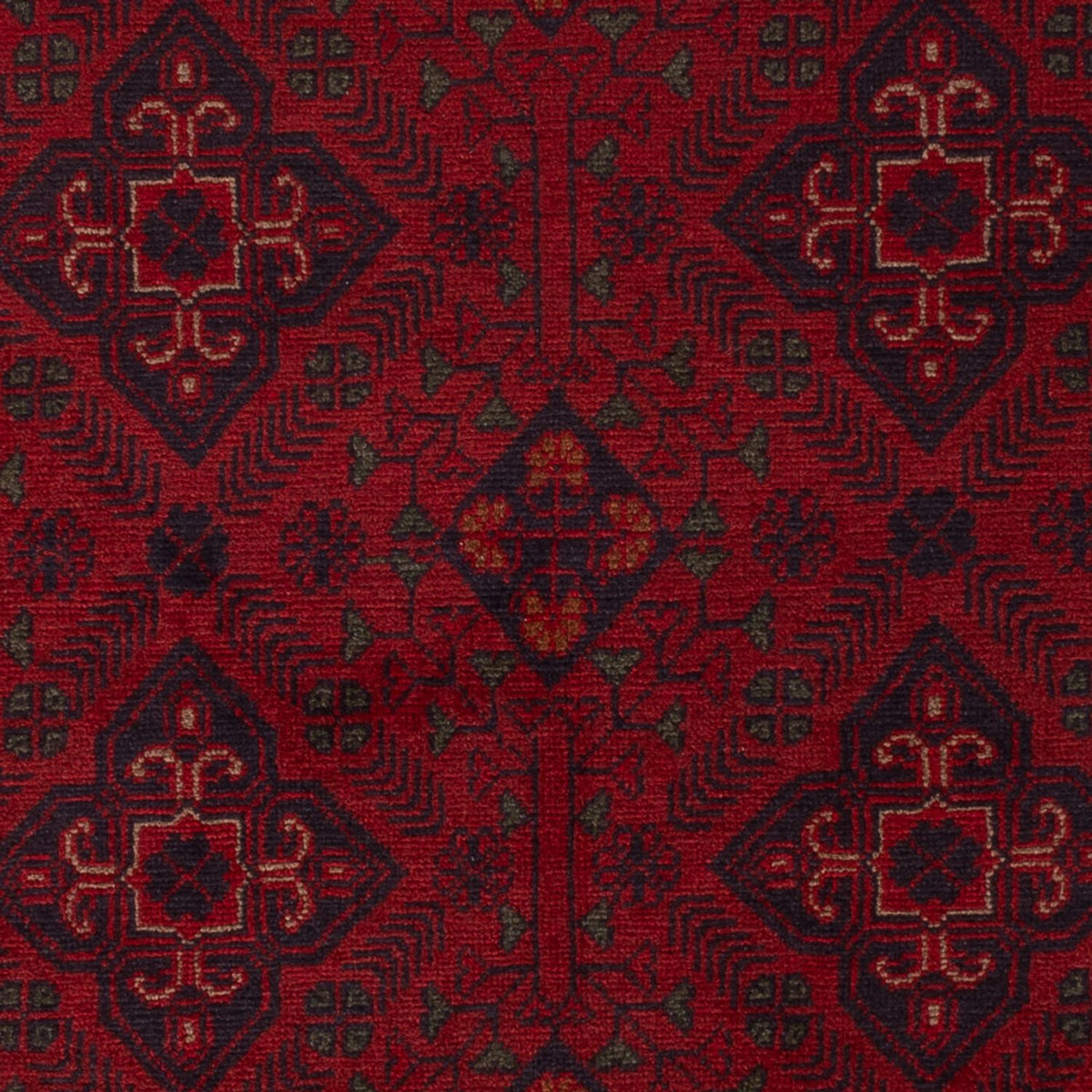 Alfombra afgana - Kunduz - 194 x 121 cm - rojo