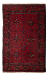 Alfombra afgana - Kunduz - 201 x 126 cm - rojo
