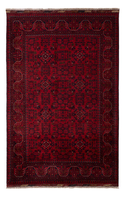 Alfombra afgana - Kunduz - 198 x 123 cm - rojo