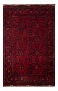 Alfombra afgana - Kunduz - 198 x 123 cm - rojo