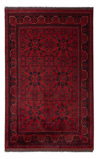 Alfombra afgana - Kunduz - 196 x 120 cm - rojo