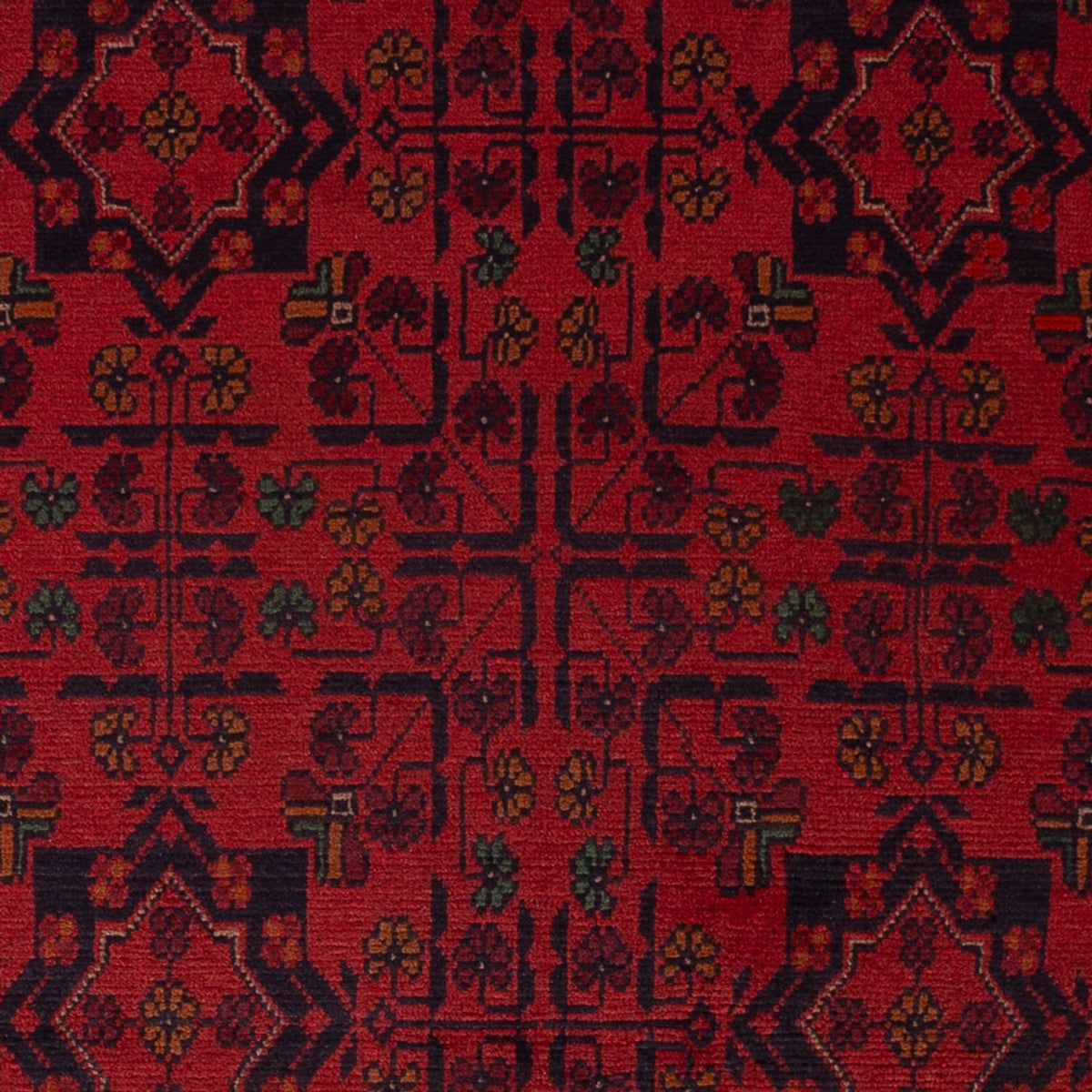 Alfombra afgana - Kunduz - 196 x 120 cm - rojo