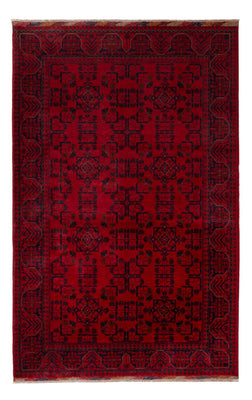 Alfombra afgana - Kunduz - 195 x 125 cm - rojo