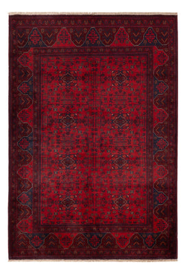 Alfombra afgana - Kunduz - 194 x 125 cm - rojo
