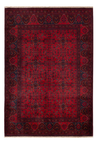 Alfombra afgana - Kunduz - 194 x 125 cm - rojo