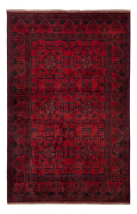 Alfombra afgana - Kunduz - 198 x 126 cm - rojo