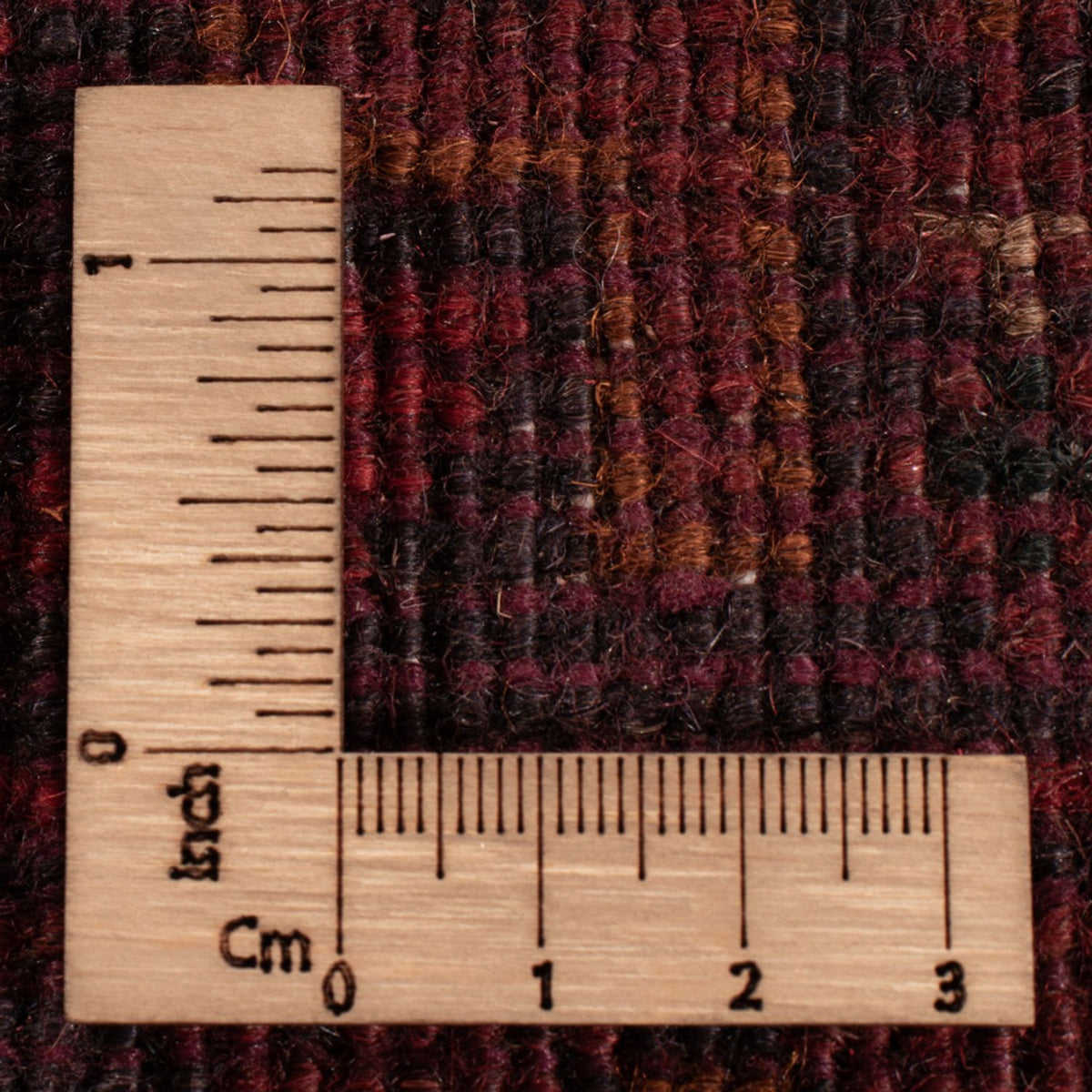 Alfombra afgana - Kunduz - 197 x 127 cm - rojo oscuro