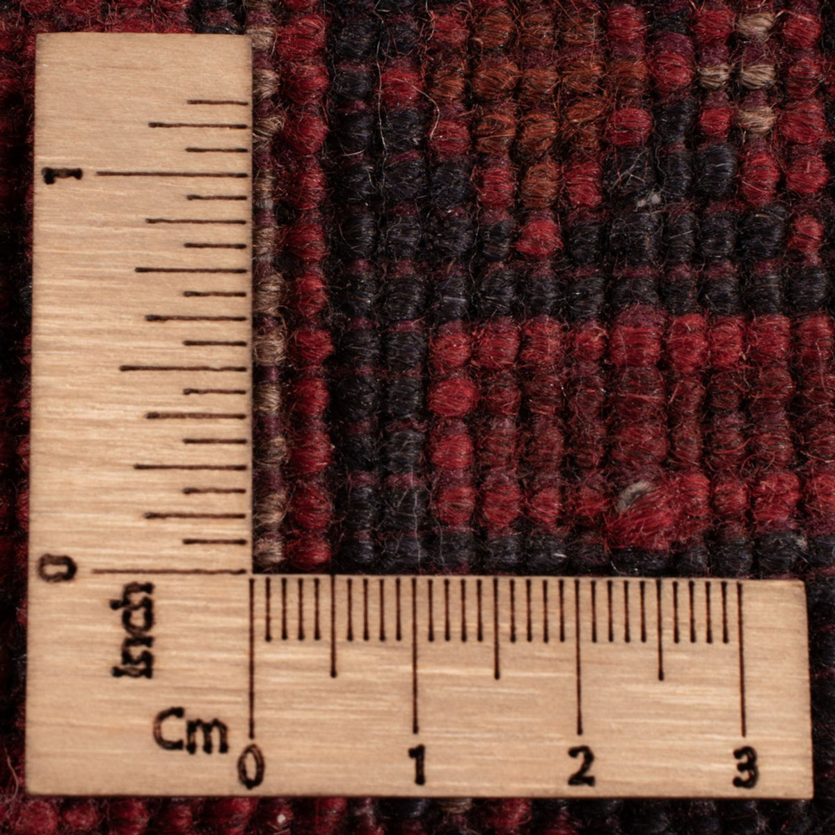 Alfombra afgana - Kunduz - 201 x 129 cm - rojo oscuro