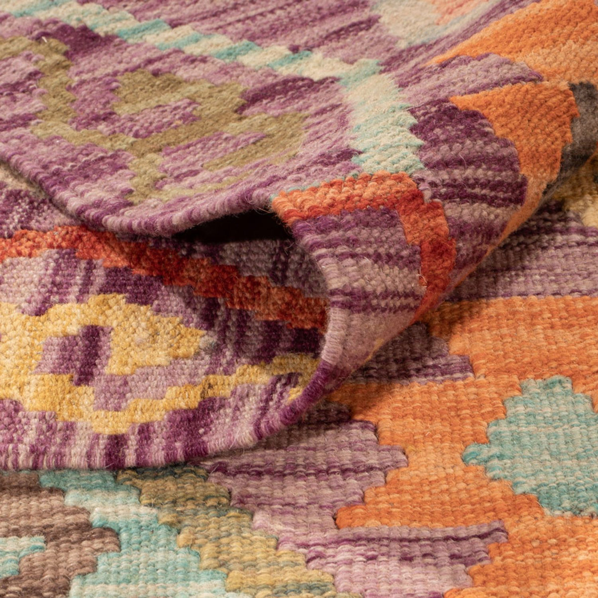 Alfombra Kelim - Splash - 311 x 207 cm - multicolor