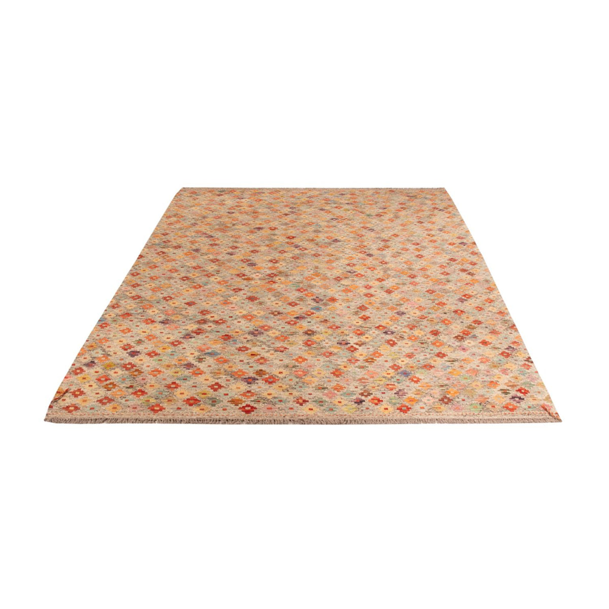 Alfombra Kelim - Splash - 307 x 208 cm - multicolor