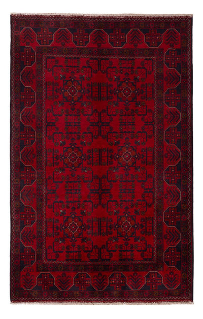 Khal Mohammadi Alfombra 126x201cm - Alfombra oriental - rojo oscuro