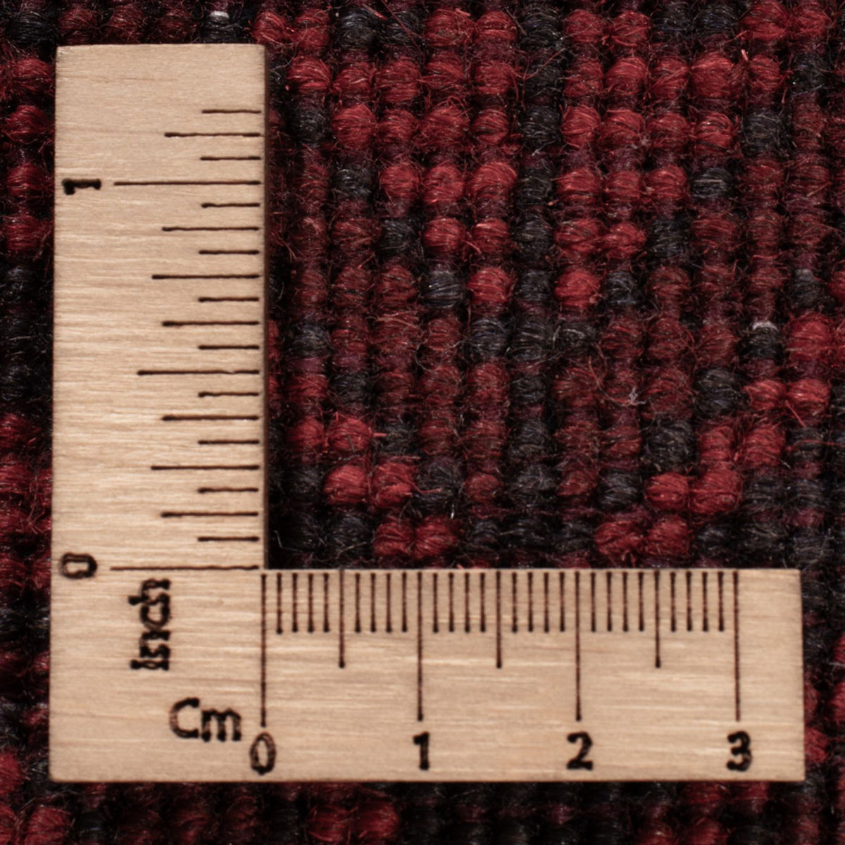 Alfombra afgana - Kunduz - 201 x 126 cm - rojo oscuro