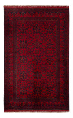 Alfombra afgana - Kunduz - 195 x 123 cm - rojo oscuro