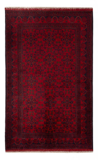 Alfombra afgana - Kunduz - 195 x 123 cm - rojo oscuro