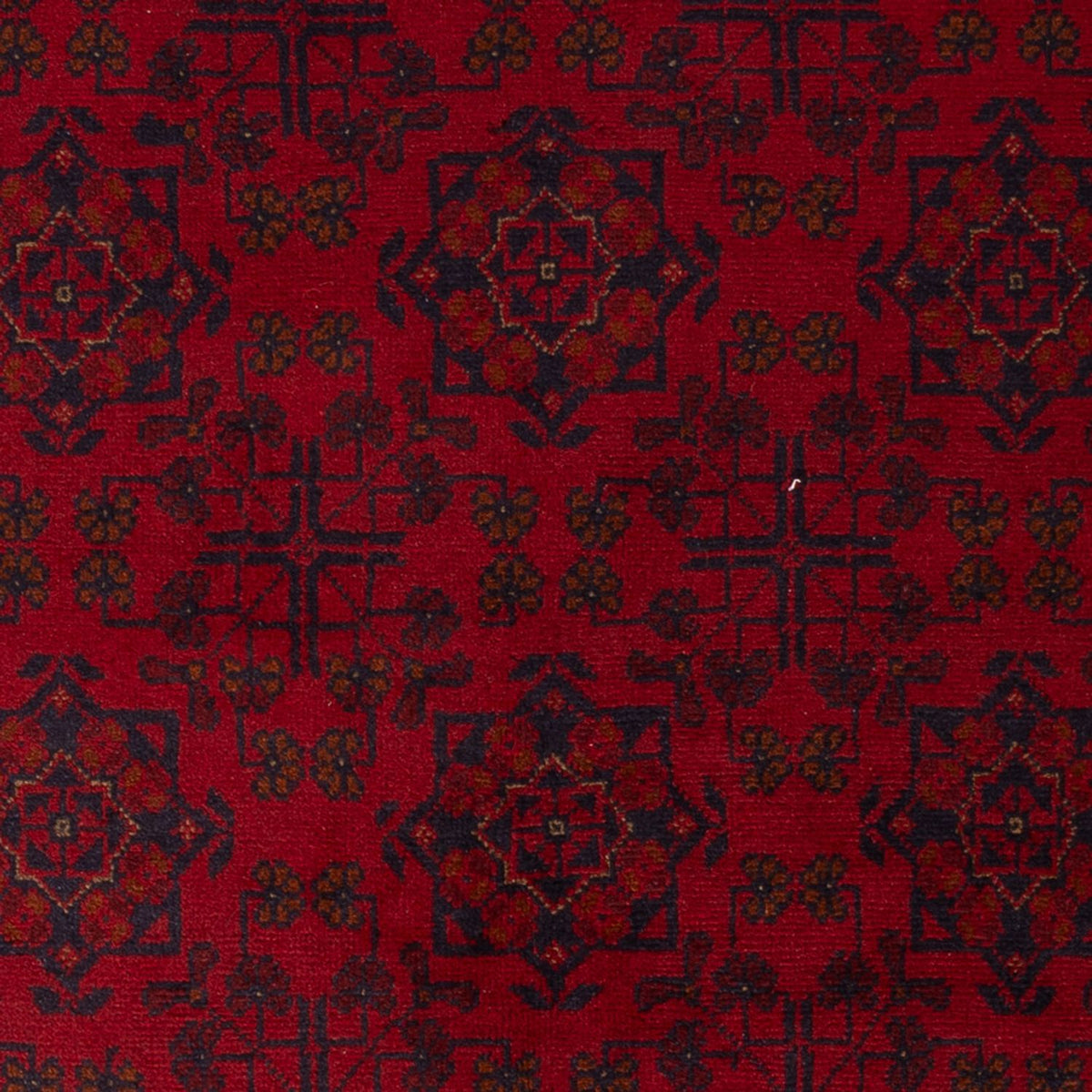 Alfombra afgana - Kunduz - 195 x 123 cm - rojo oscuro