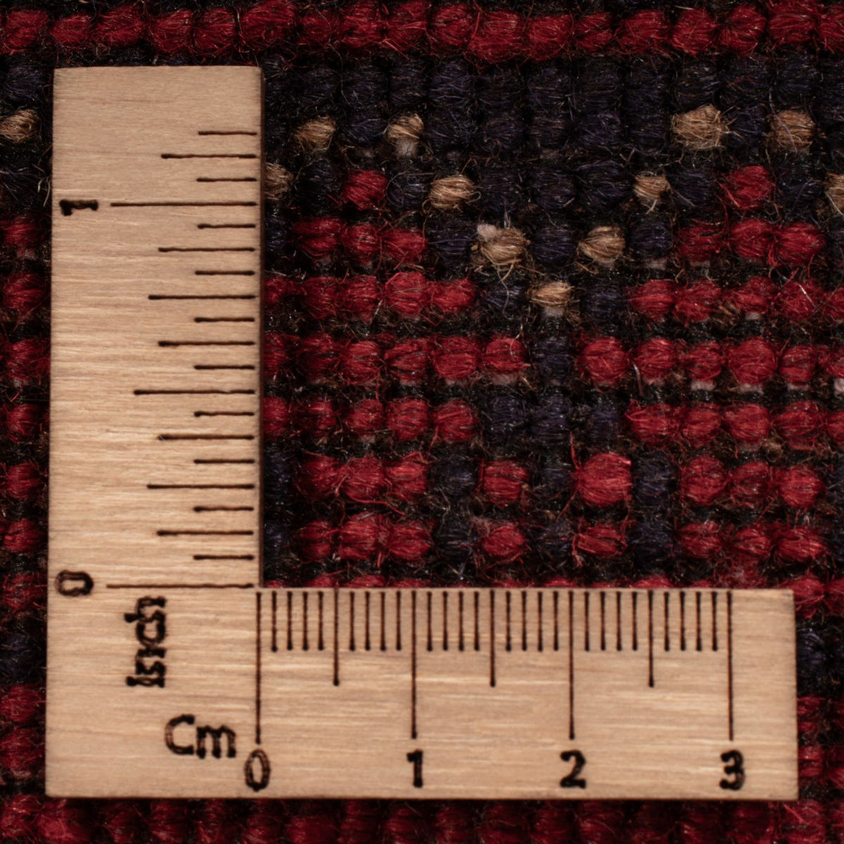 Alfombra afgana - Kunduz - 193 x 124 cm - rojo oscuro