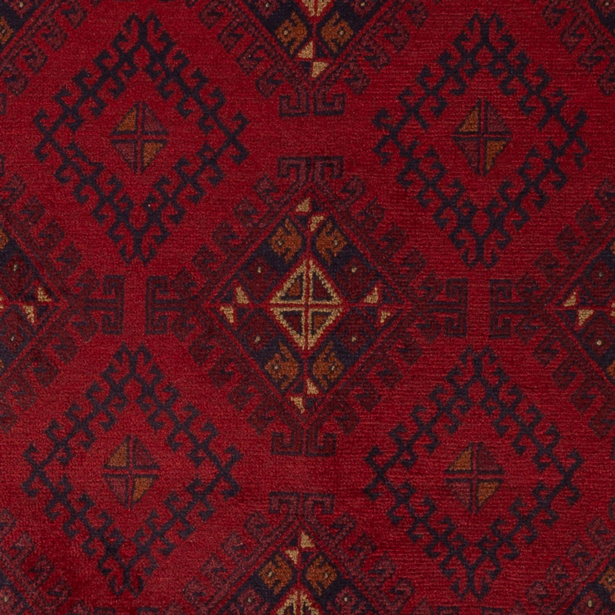 Alfombra afgana - Kunduz - 195 x 125 cm - rojo oscuro