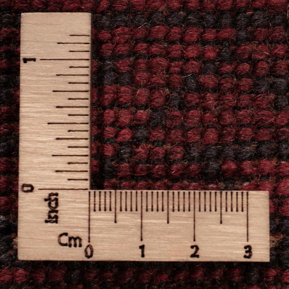 Alfombra afgana - Kunduz - 196 x 125 cm - rojo oscuro