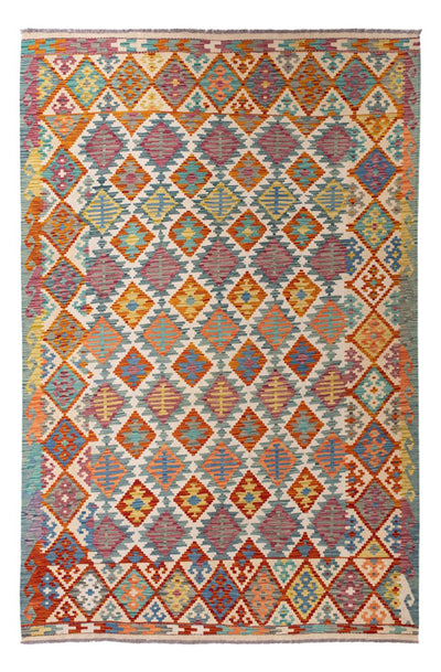 Kilim Maimana Alfombra 198x298cm - Alfombra de lana